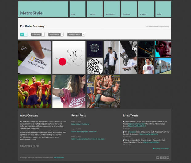 Portfolio Page Template - Grid