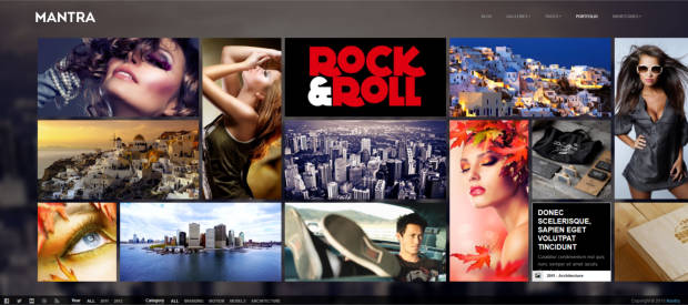 Mantra WordPress Theme Portfolio Page