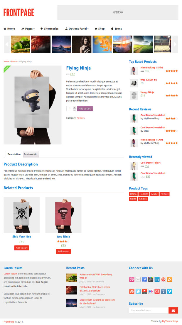 Frontpage WordPress Theme - WooCommerce-ready
