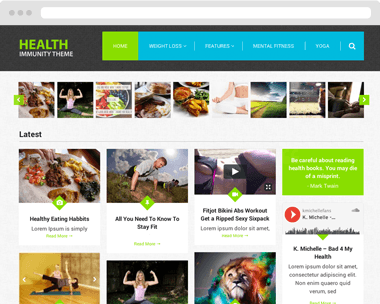 Immunity Template My Theme Shop