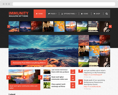 Immunity Template My Theme Shop