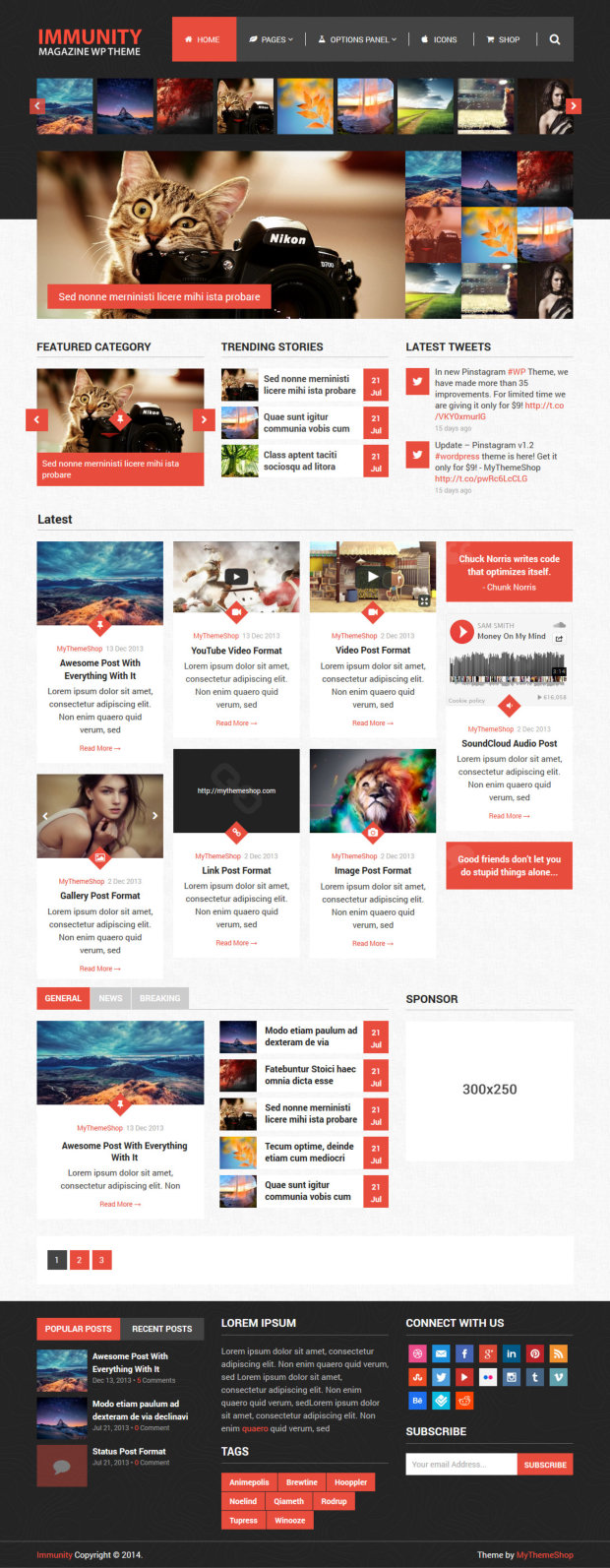 Immunity WordPress Theme - WooCommerce-ready