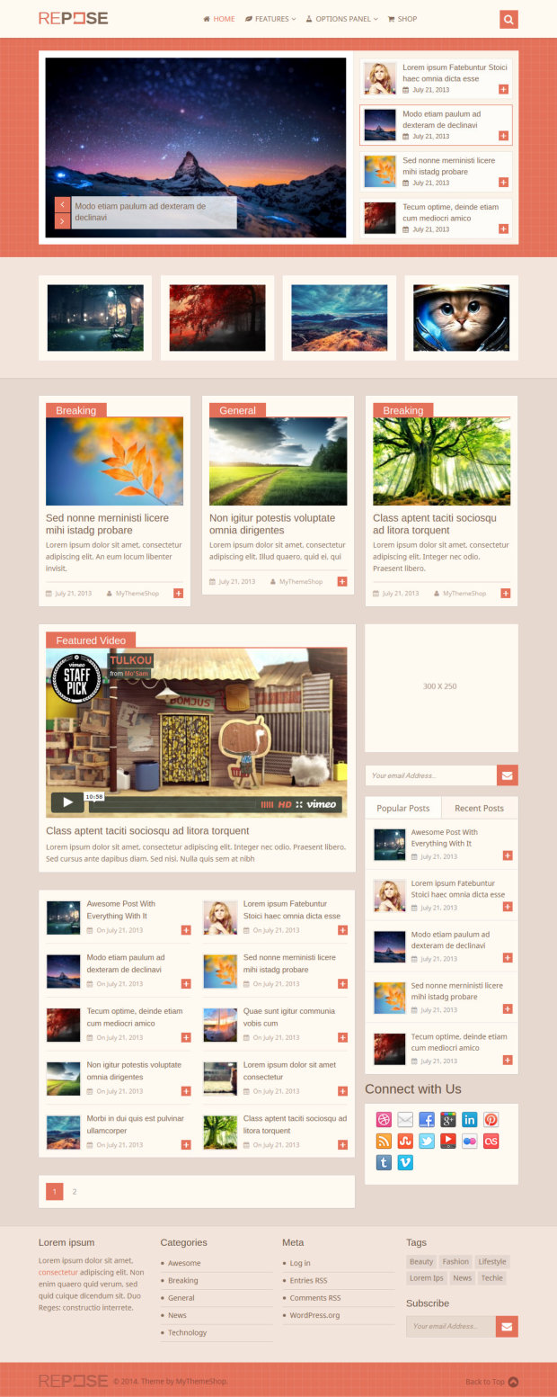 Repose Premium WooCommerce-ready WordPress Theme