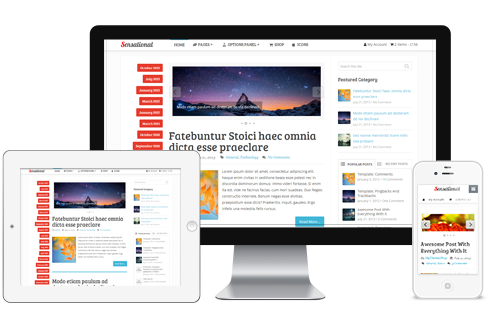 Sensational Premium WordPress Theme - WooCommerce-ready