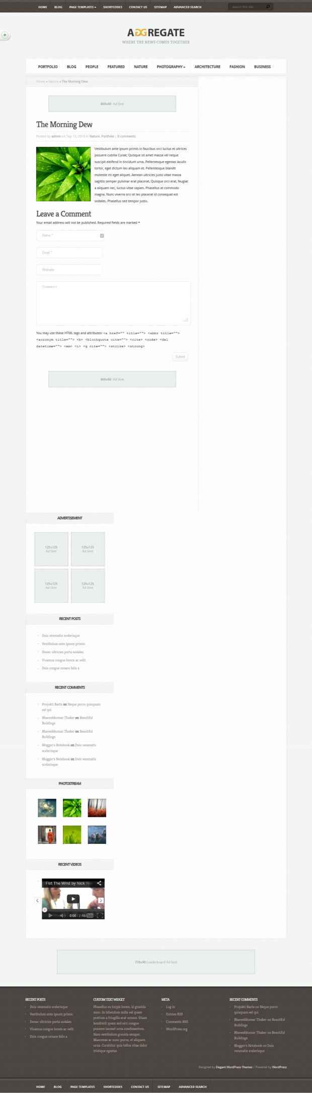 Aggregate WordPress Theme Blog Post Aggregate WordPress Theme Blog Post