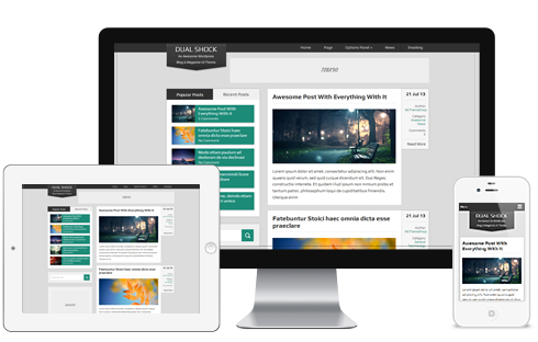 DualShock Free WordPress Theme DualShock Free WordPress Theme