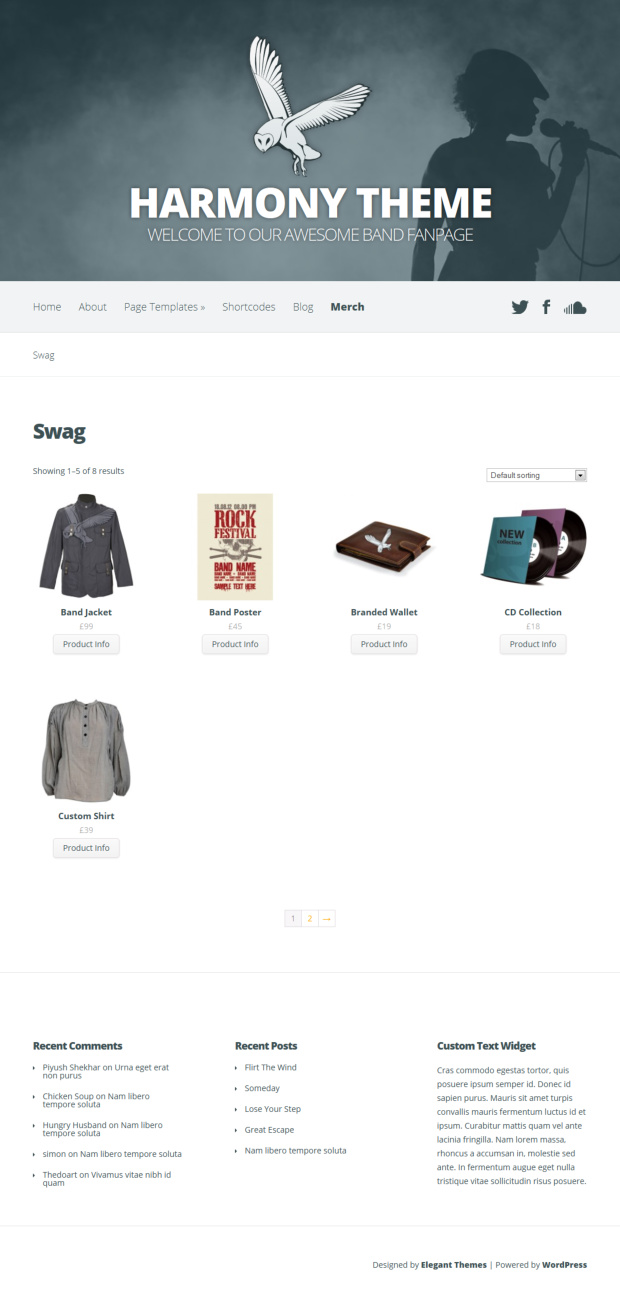 Harmony WordPress eCommerce Theme Shop Template Harmony WordPress eCommerce Theme Shop Template