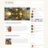 Minimalia Minimal WordPress Theme