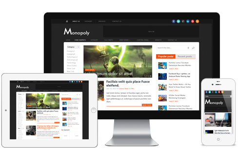 Monopoly WordPress Theme