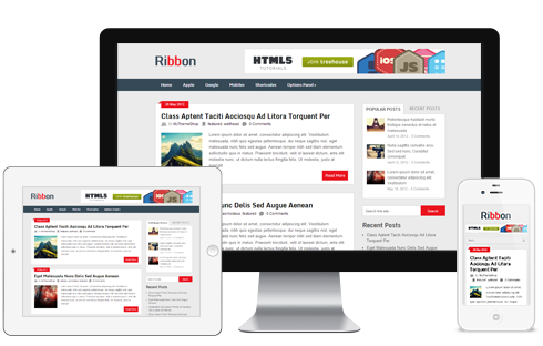 Ribbon Free WordPres Theme