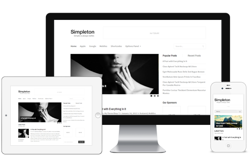 Simpleton Minimalist WordPress Theme Simpleton Minimalist WordPress Theme
