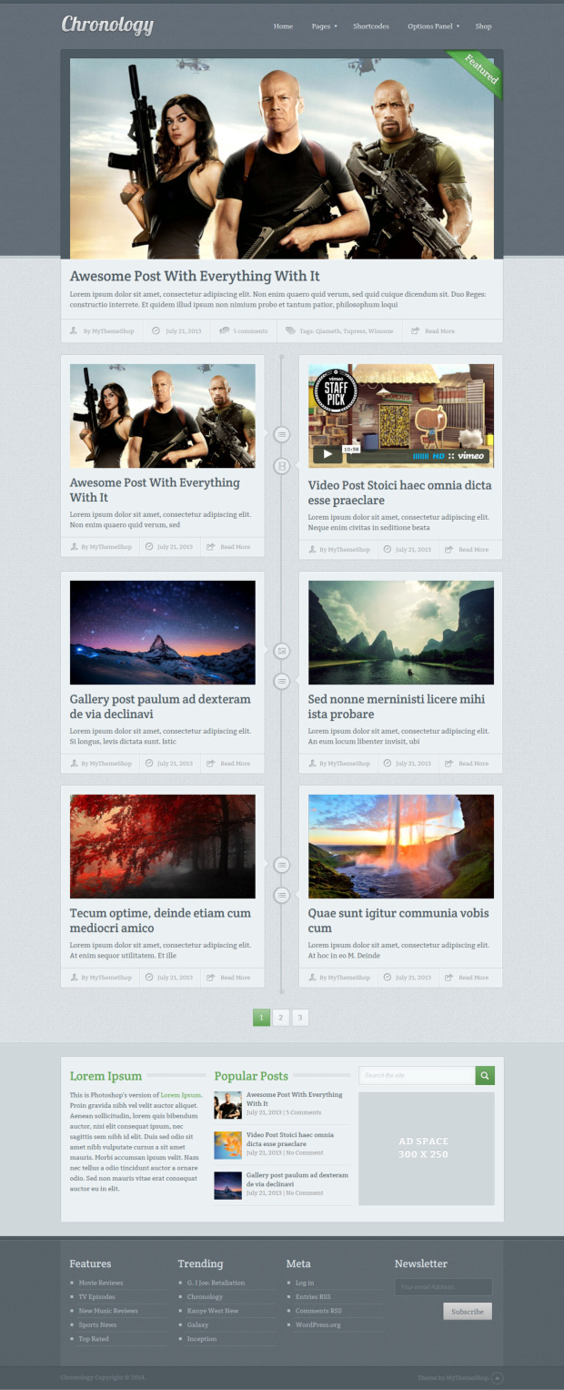 Chronology WordPress theme - WooCommerce ready - Home Page Chronology WordPress theme - WooCommerce ready - Home Page