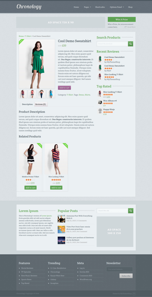 Chronology WordPress theme - WooCommerce ready - Product Chronology WordPress theme - WooCommerce ready - Product