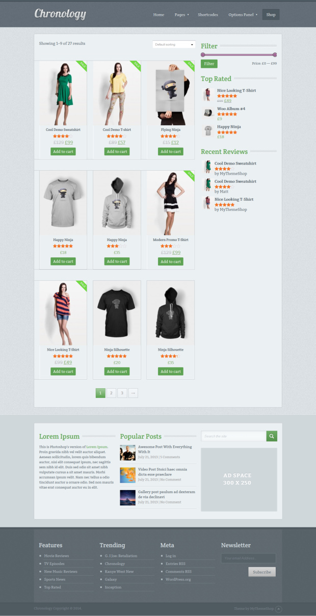 Chronology WordPress theme - WooCommerce ready - Shop Chronology WordPress theme - WooCommerce ready - Shop