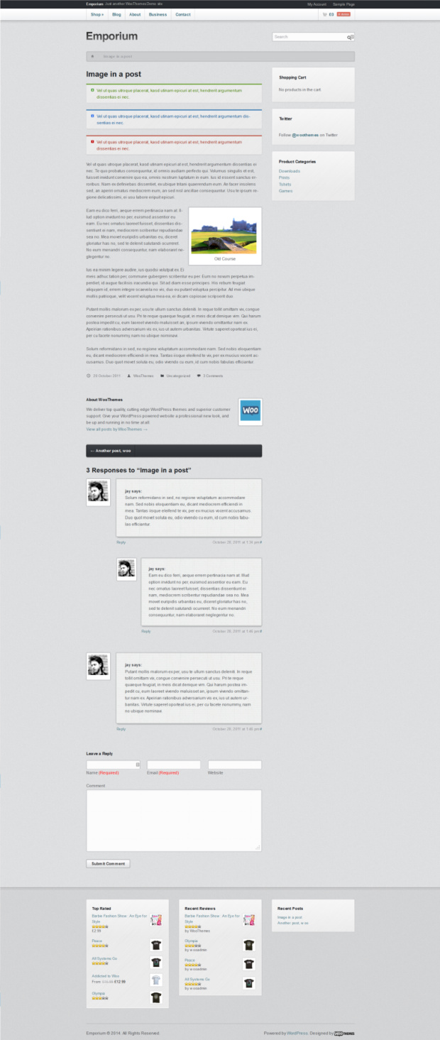 Emporium WooCommerce WordPress Theme Blog Post Template Emporium WooCommerce WordPress Theme Blog Post Template