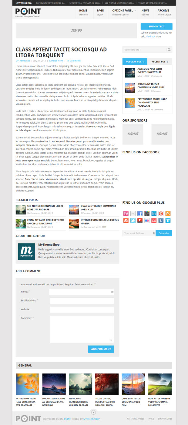 Point Free WordPress Theme Blog Post Point Free WordPress Theme Blog Post