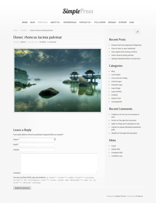 SimplePress WordPress Theme Blog Post Template SimplePress WordPress Theme Blog Post Template