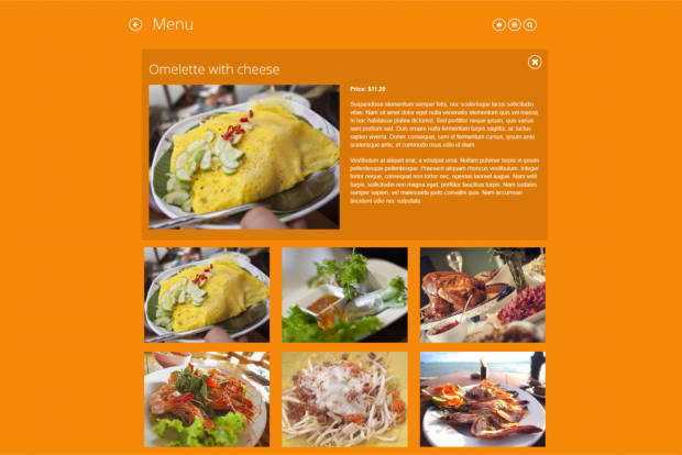 Flat Metro WordPress Theme Portfolio Page