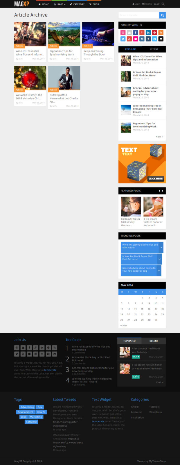 MagXP WordPress Theme Archive