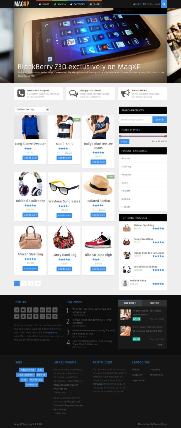 MagXP WordPress Theme Shop