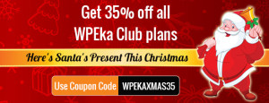 Get 35% off all WPEka WordPress Themes Club plans