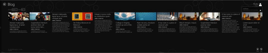 Modern Metro WordPress Theme Blog Page